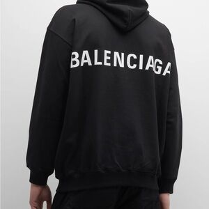 Balenciaga Men's Black Sweatshirt